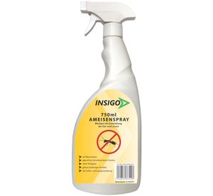INSIGO 750ml Ameisenspray Ameisenmittel Ameisen-Gift gegen Ameisen-Bekämpfung Ameisenfrei