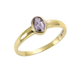 F Ring 333/- Gold gelb 062 (19,7) Amethyst lila 283370168-9