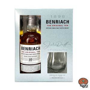 Benriach 10 Jahre The Original Ten mit Glas Single Malt Scotch Whisky 0,7l, alc. 43 Vol.-%