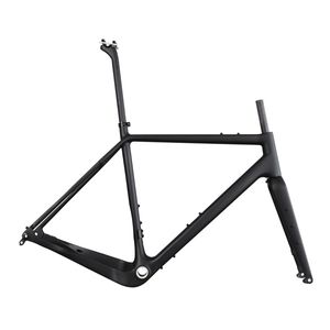 ICAN X-Gravel Carbon Gravel Bike Fahrradrahmen Flat Mount BSA Thru-axle 12 × 100/12 × 142mm