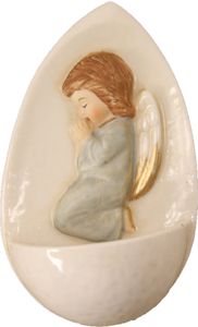 Heiligenfigur Weihwasserkessel "Betender Engel" 10 cm