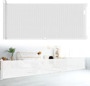 NAIZY Bezpečnostná brána Roll Schodisková brána Rozťahovacia 0-300cm Bariérová brána Bezpečnostná brána pre psov, pre deti a domáce zvieratá, biela NAIZY Bezpečnostná brána Roll Schodisková brána Rozťahovacia 0-300cm Bariérová brána Bezpečnostná brána pre psov, pre deti a domáce zvieratá, biela