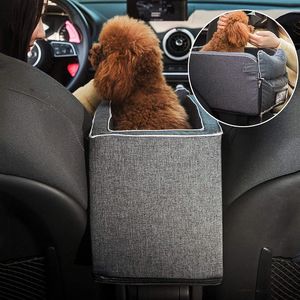 Podsedák pre malé psy a mačky, cestovné lôžko pre šteňatá na opierke do auta s pripínacím bezpečnostným vodítkom a odnímateľným, prateľným poťahom, bezpečnostné sedačky do auta pre mačky a malé psy do 13 kg