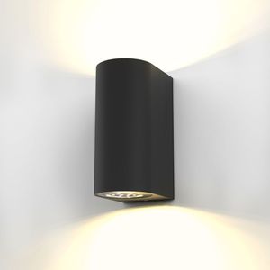 LED Außenleuchte Außenwandleuchte IP44 Wand-Spot Strahler Lampe Bad GU10 SCHWARZ