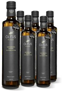 Oleus griechisches Olivenöl extra nativ kaltgepresst | frische Ernte, mild-fruchtig | 3 Liter aus Griechenland (6x 500ml)