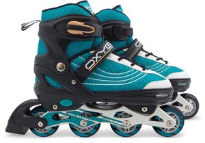 Skids Control Oxygen Inline Skates Semi-Softboot Verstellbar Petrol Größe 42-45