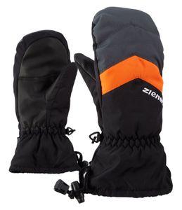Ziener Kinder Skihandschuhe Kinderskifäustlinge LETTERO AS® MITTEN glove schwarz, Größe:7