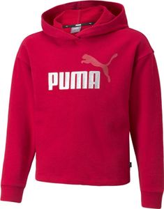 PUMA Ess+ Logo Cropped Hoodie TR Mädchen persian red 128