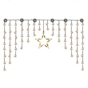 HI Lichtervorhang Sterne Fairy 90 LEDs