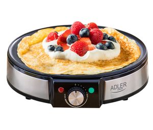 Adler | Crepe Maker | AD 3058 | 1600 W | Množstvo cesta 1 | Crepe | Nerezová oceľ/čierna