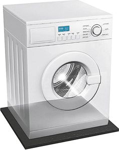 Metrox Antivibrationsmatte für Waschmaschinen & Trockner 60 x 60 x 0,8 cm, schwarz