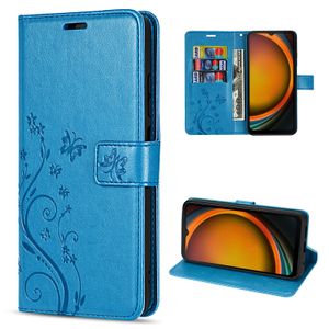 betterfon Hülle für Samsung Xcover 7 Handyhülle Handy Tasche Flip Wallet Case Kunstleder mit [Standfunktion] [Kartenfächern] für Samsung Galaxy Xcover 7 in Blau