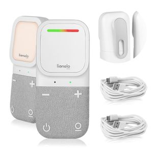 Detská pestúnka Lionelo Babyline 2.2 s nočným svetlom, obojsmerná komunikácia, dosah až 400 m, batéria až 12 h, úsporný režim EcoVox, alarmy