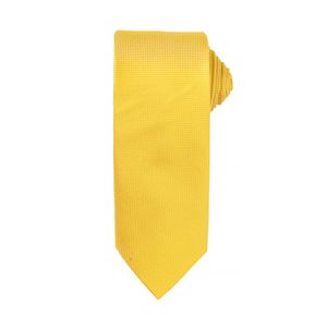 Pánská kravata s jemným vaflovým vzorem (2 ks/balení) RW6942 (jedna velikost) (slunečnicově žlutá)