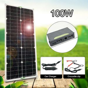 100W Solarpanel Solarmodul Ladegerät für Wohnwagen Camping Auto