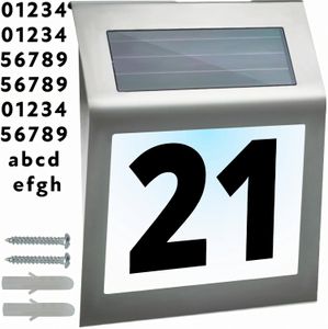 Solar Hausnummer aus Edelstahl LED Leuchte Hausnummernleuchte Solarhausnummer Haus Nummer Straße Name Beleuchtung Wasserdicht Solarleuchte Retoo Solar Hausnummer aus Edelstahl LED Leuchte Hausnummernleuchte Solarhausnummer Haus Nummer Straße Name Beleuchtung Wasserdicht Solarleuchte Retoo