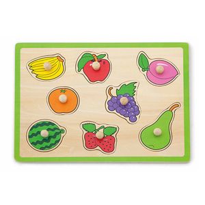 Viga Toys Knopfpuzzle Obst 30x22,5 cm. +18m