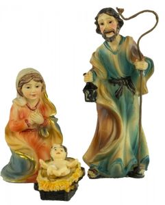 Nádherné figurky do betléma Svatá rodina 4 ks, cca 8 cm, K 132-01
