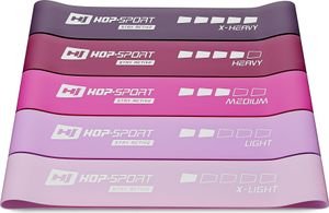 Hop-sport Odporové gumy 600x50mm ružové | Fitness gumy