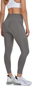 TCA Damen High Waisted 7/8 Leggings – Bauchkontrolle Butterweiches Leggings mit 2 offenen Seitentaschen zum Laufen, für Fitnessstudio und Yoga -