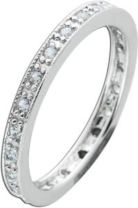 Weißer Zirkonia Ring Silber 925 Damenschmuck 19