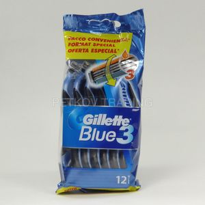 Jednorazový holiaci strojček Gillette Blue3, balenie 12 kusov
