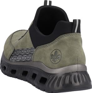 Rieker Damen Sneaker Stretchschaft Halbschuh sportliche Sohle M6058, Größe:40 EU, Farbe:Grün