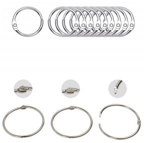 INF Otevírací kroužky na záclony / kovové kroužky 10 ks Silver