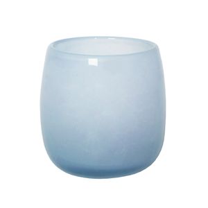 Kerzenglas Windlicht Sommer 12 cm blau