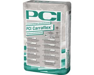 PCI Carraflex® verformungsfähiger Dünnbettmörtel für Naturwerksteinbeläge weiß C2FTE-S1 25 kg