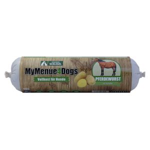 MyMenue4Dogs Hundefutter Pferdewurst - 800 g