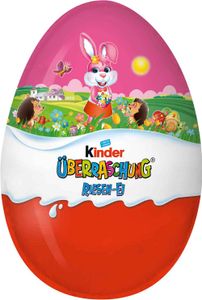 kinder Überraschung Riesen Ei Rosa XXL Schoko Ei aus Vollmilch 220g
