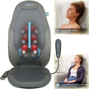 HoMedics GEL Massageauflage,Shiatsu Rückenmassage,Gel-Technologie,Wärmefunktion