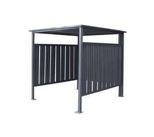 Westmann Metall Fahrradunterstand, Raucherunterstand, Fahrrad-Carport anthrazit 180 x 200 cm x 210 cm (L x B x H)