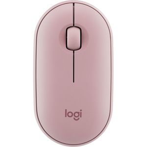 Logitech Pebble M350 - Maus - Bluetooth, 2.4 GHz - rosé
