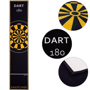 Dart Teppich Gelb Matte Steeldart Dartpfeile Dartboard Zubehör Dartteppich Target Oche Darts Abwurflinie Schutz Gummi Boden Dartscheibe 290 x 60 cm Kingpower