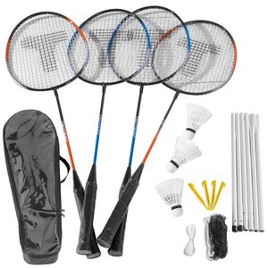 Badminton Set & Netz 4 Spieler