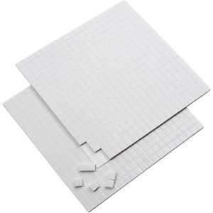 Creativ Company - 3D Foam Pads Wit 5x5x2mm, 2 Vellen