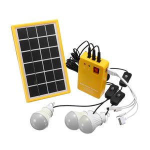 Solar Panel Generator System 3 LED-Licht USB-Ladegerät 5V USB