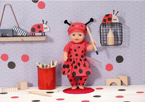ZAPF 870938 Dolly Moda Süßes Marienkäfer Outfit 36 cm
