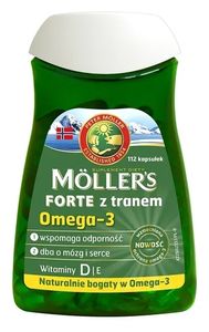 Moller`s FORTE mit OMEGA-Öl - 3 Nahrungsergänzungsmittel 112 Kapseln
