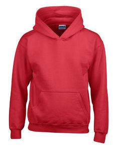 Gildan Unisex mikina s kapucí Heavy Blend™ Youth Hooded Sweatshirt 18500B Rot Red M (140/152)