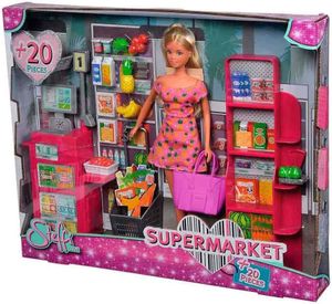 SIMBA Steffi Doll im Supermarkt-Einkaufsladen