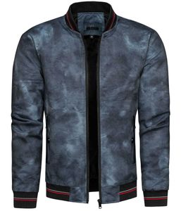 Recea Herren-Bomber Apogee marineblau meliert XXL