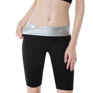 Sweat Shapewear Shorts Leggings Hosen Workout Gewichtsverlust Unterkörper Shaper Sweatsuit Übung Fitness(L)