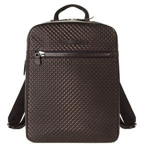 CINQUE Leder Rucksack Freizeitrucksack mit Laptopfach Tommaso Business Backpack Black schwarz