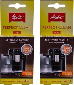 2x Melitta 6747183 Reinigungstabletten für Kaffeevollautomaten (8 Tabletten)