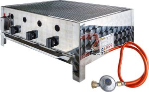 Grill gazowy z rusztem DGB3, 3-palnikowy, 10kw