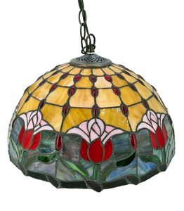 abc HOME | Leuchte im Tiffany-Stil | mit Tulpen