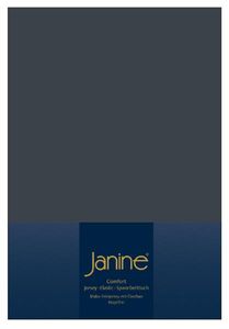 Janine Design Elastic-Jersey Spannbetttuch (für Box-Spring Betten) TOPPER 5001 Farbe titan Größe 200x200 cm